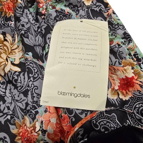 David Meister NWT Silk Floral Paisley Spaghetti Strap Slip Dress Sz 8 - Picture 11 of 13